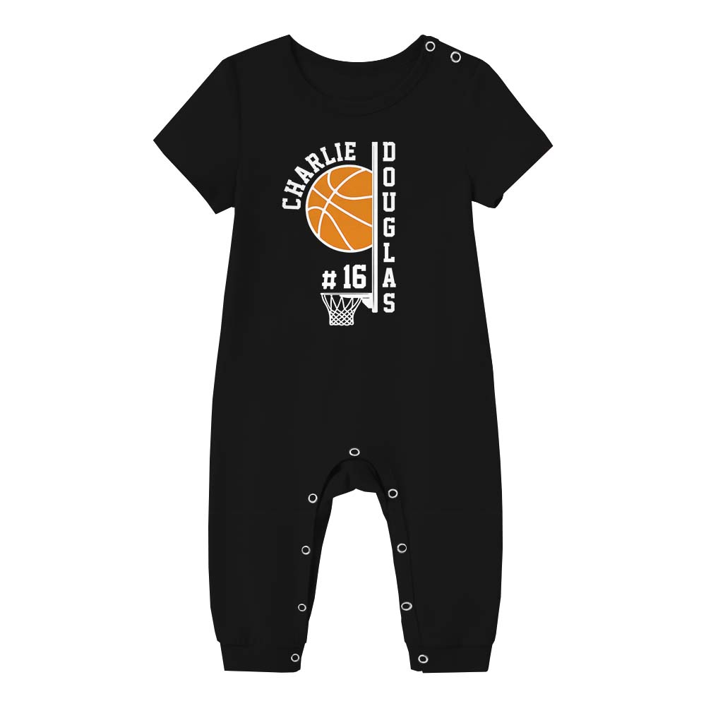 Unique Basketball Short Sleeve Matching Pajamas