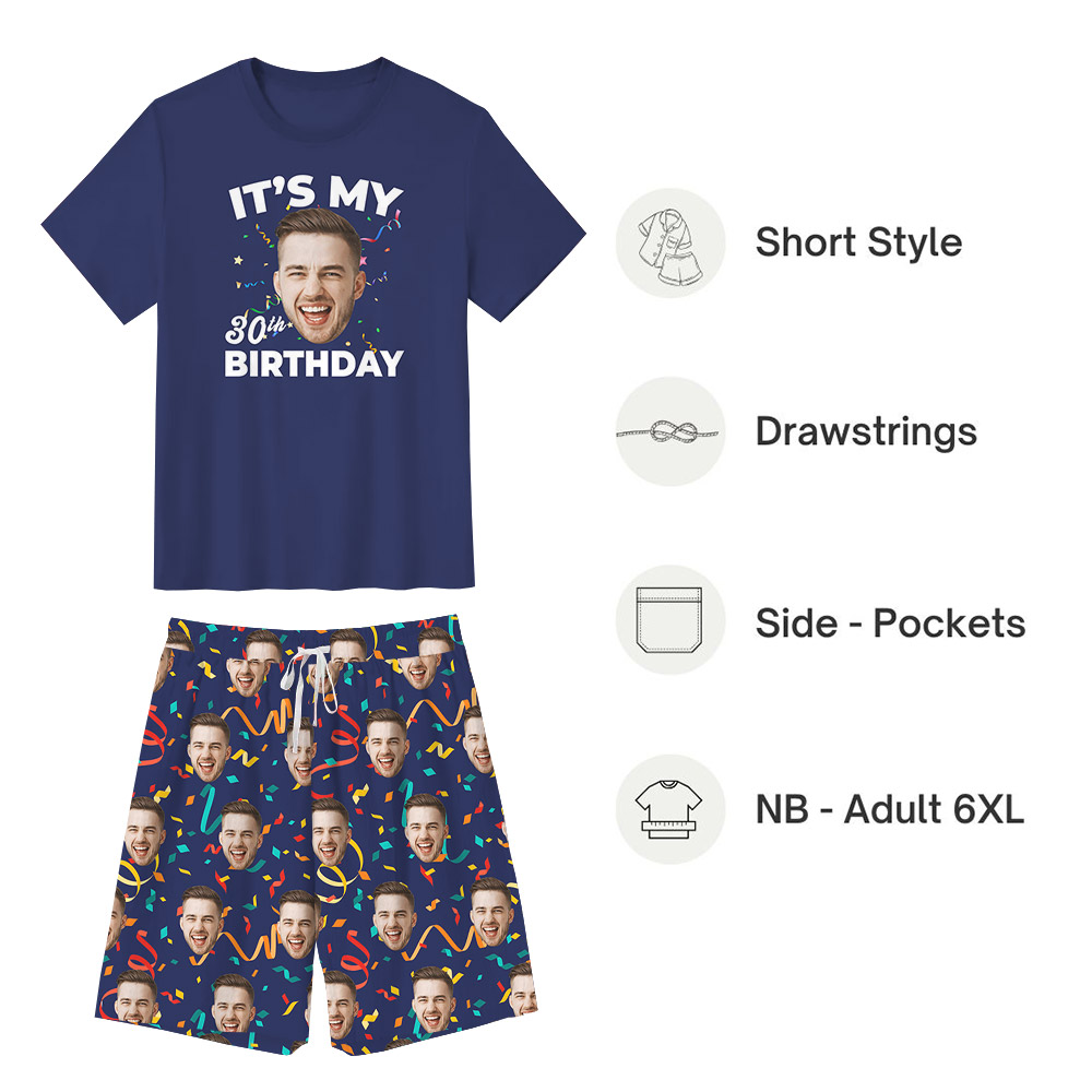 Personalized Photo Birthday Pajamas With Plus Size Personalized Photo Birthday Pajamas With Plus Size