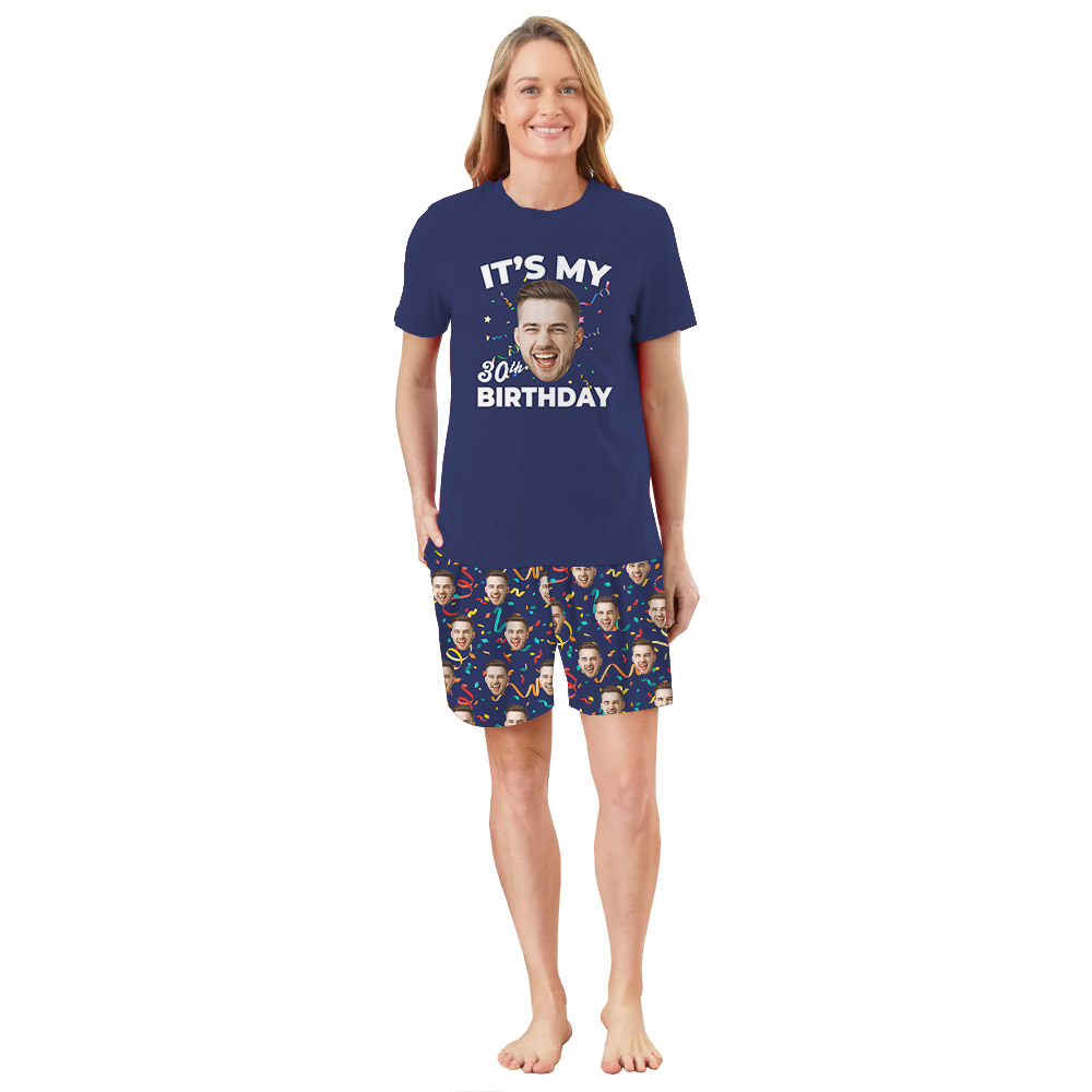 Personalized Photo Birthday Pajamas With Plus Size Personalized Photo Birthday Pajamas With Plus Size