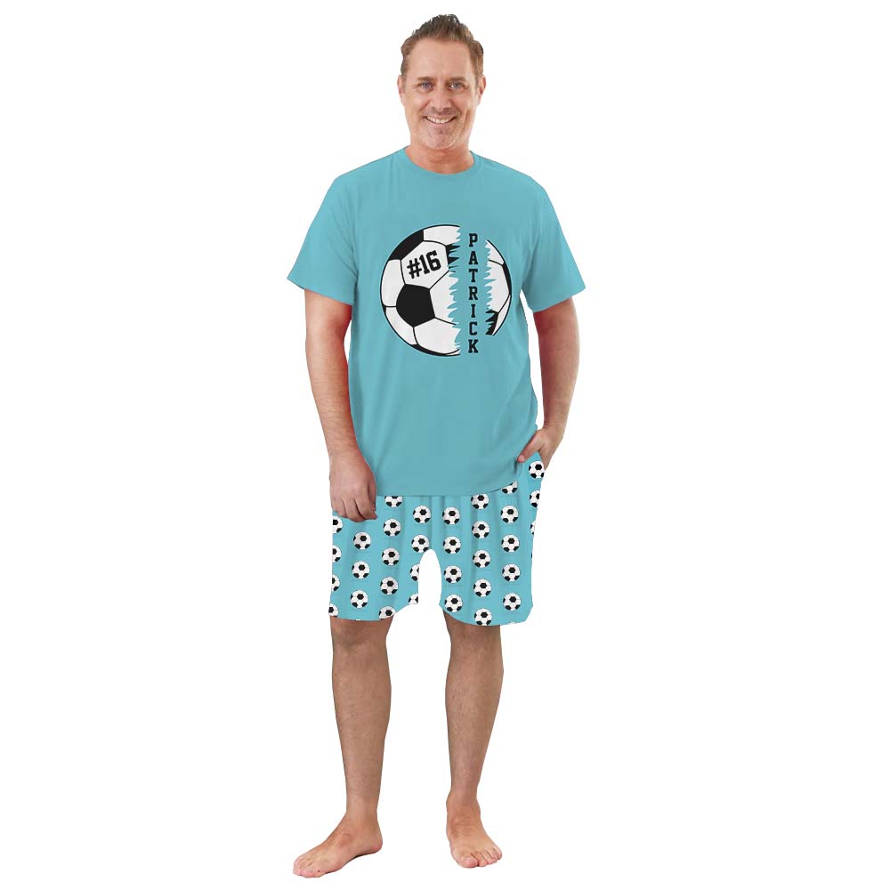 Short Personalized Soccer Family Dog And Owner Matching Christmas Pajamas Short Personalized Soccer Family Dog And Owner Matching Christmas Pajamas
