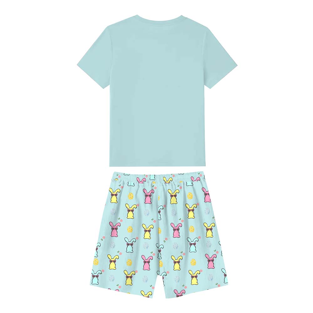Egg Hunting Squad Pajamas Short Sets