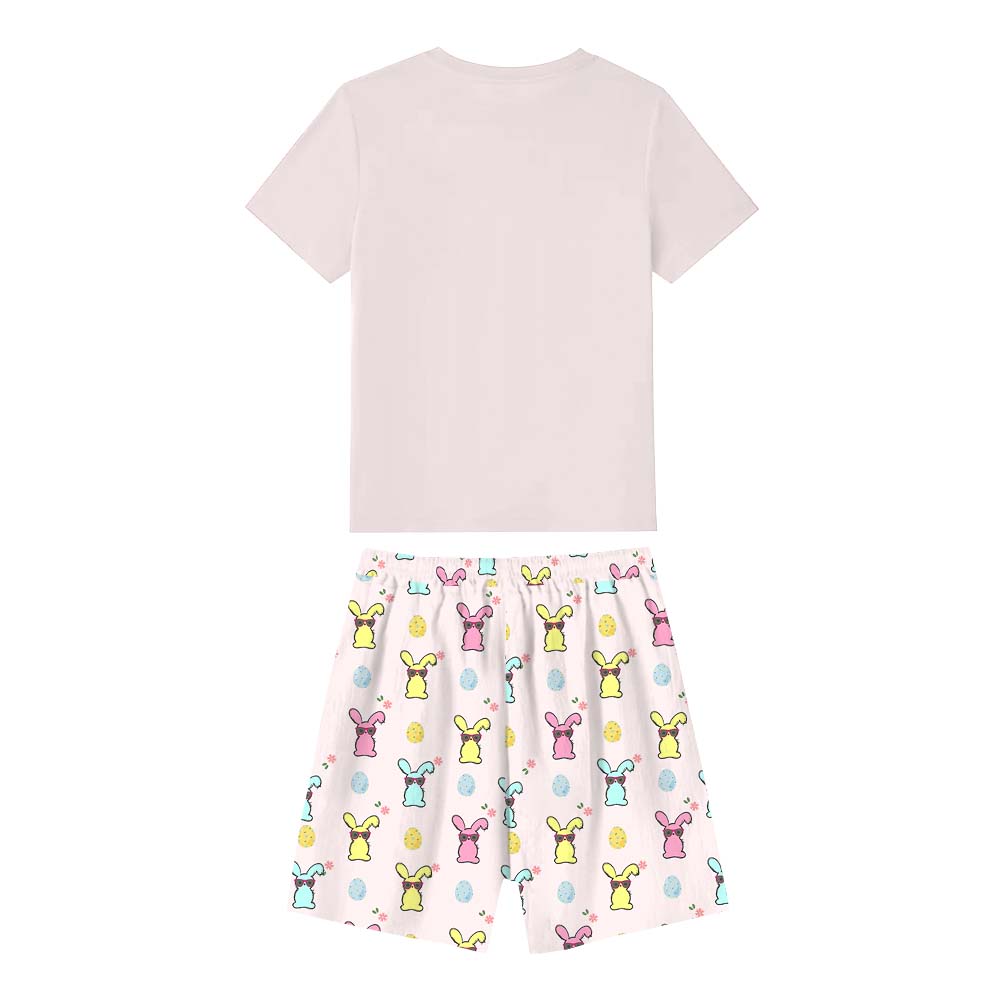 Egg Hunting Squad Short Sleeve Pajama Set Egg Hunting Squad Short Sleeve Pajama Set