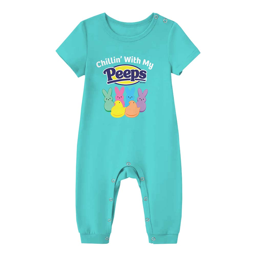 Chillin With My Peeps Matching Easter Pajamas Chillin With My Peeps Matching Easter Pajamas