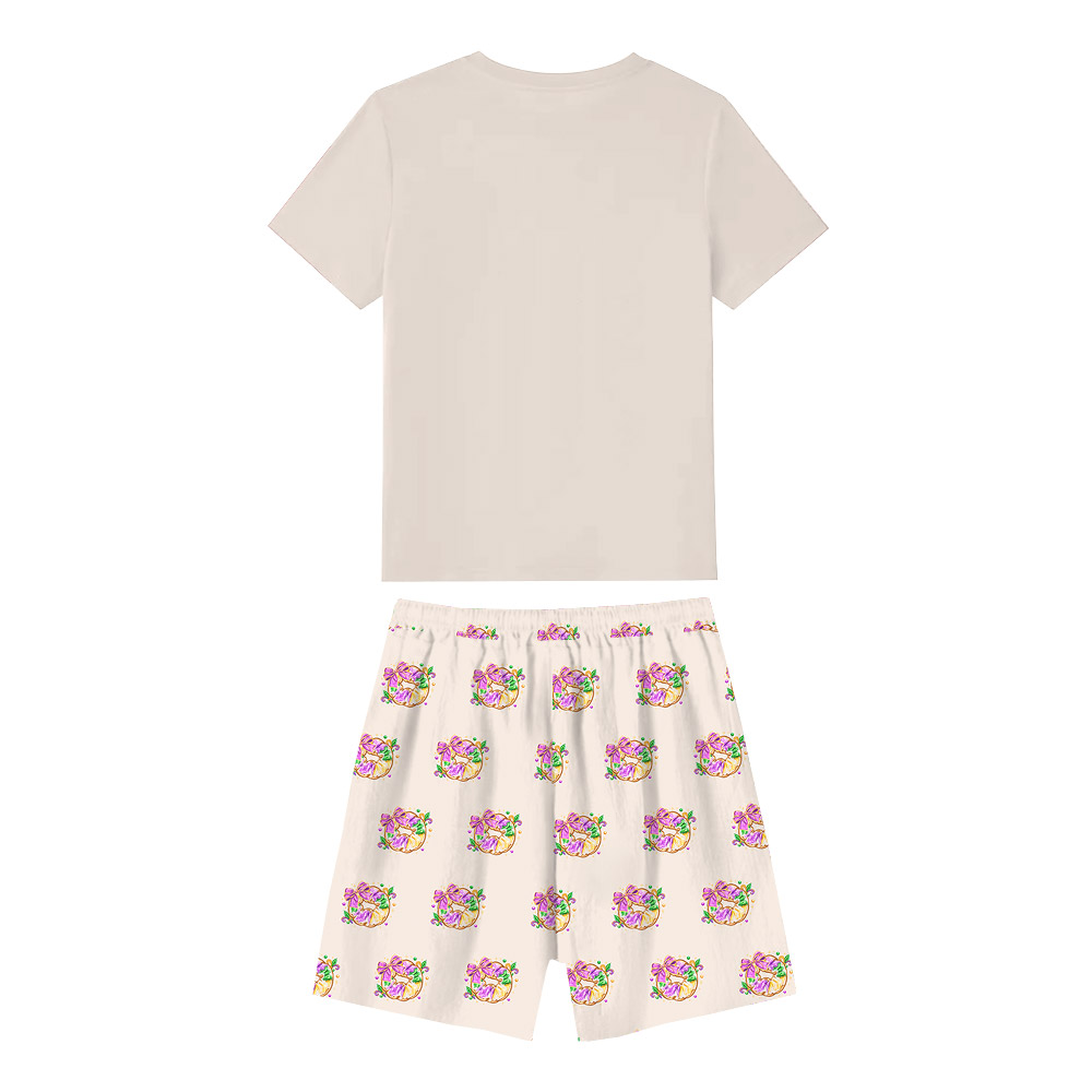 Unique King Cake Coquette Pajamas For Mardi Gras