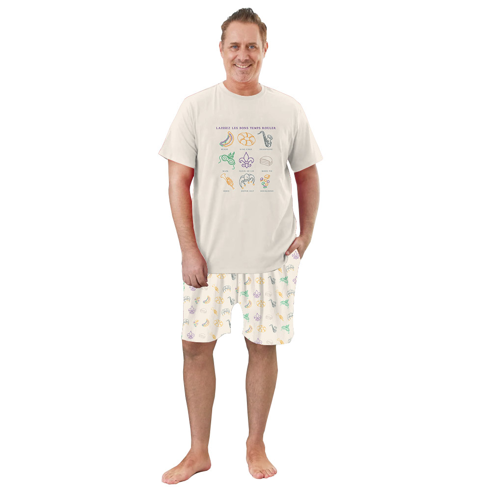 Cute Casual Mardi Gras Outfits Tshirt And Shorts