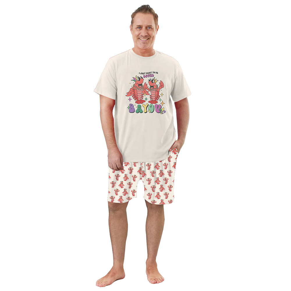 Funny Mardi Gras Pajamas Outfits With Crawfish Design Funny Mardi Gras Pajamas Outfits With Crawfish Design