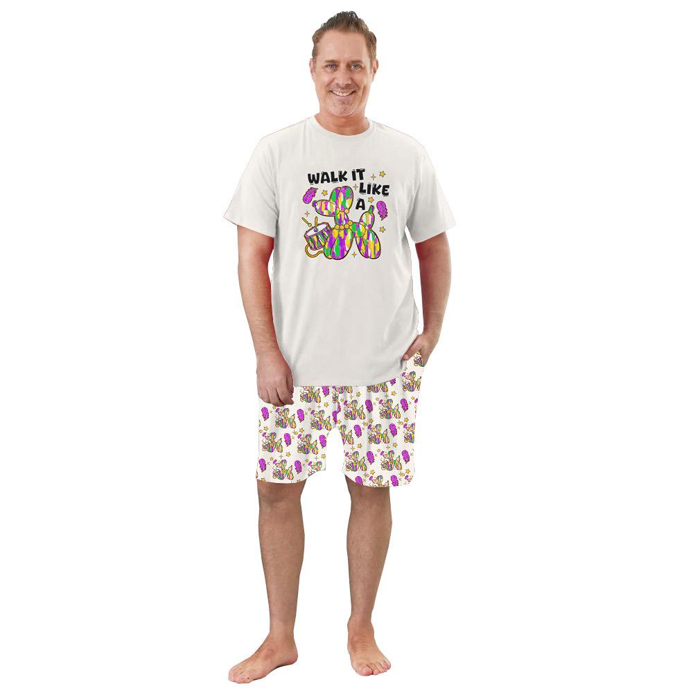 Mardi Gras Pajamas Saying Walk It Like a Balloon Dog Design Mardi Gras Pajamas Saying Walk It Like a Balloon Dog Design