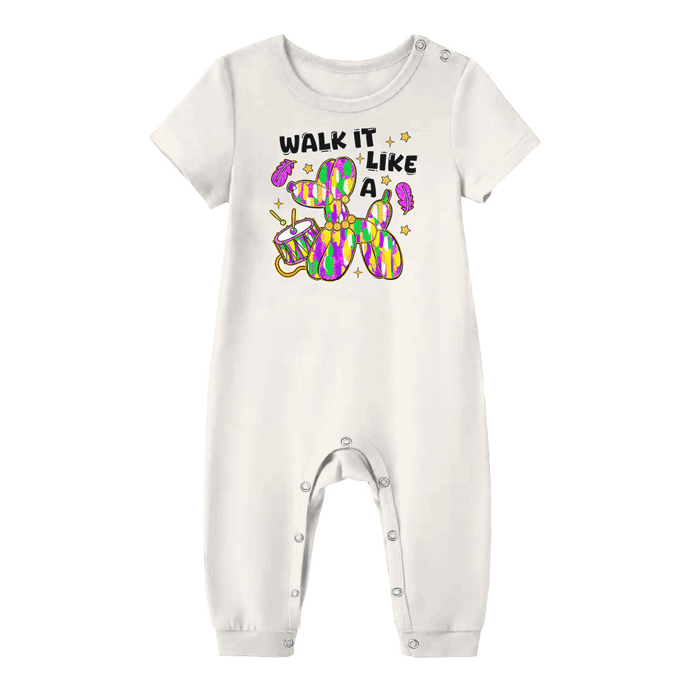 Mardi Gras Pajamas Saying Walk It Like a Balloon Dog Design Mardi Gras Pajamas Saying Walk It Like a Balloon Dog Design