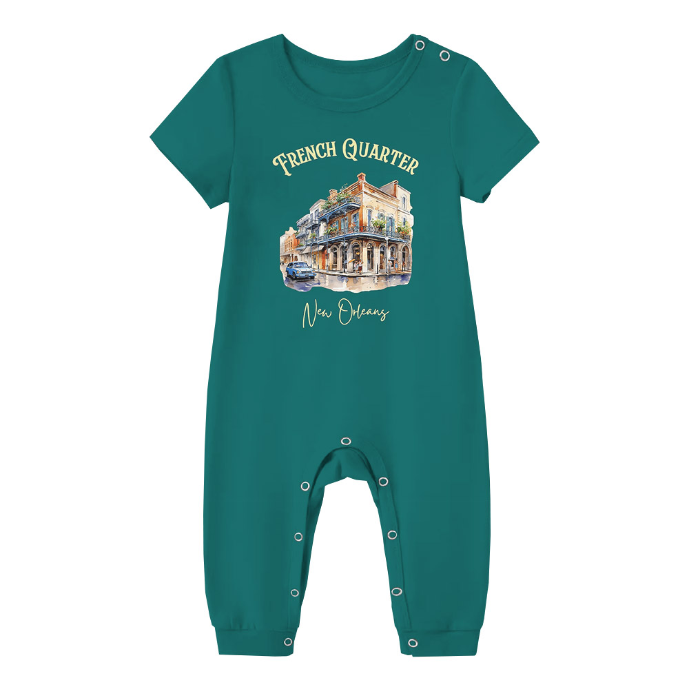 New Orleans Mardi Gras Pajamas Tshirt And Shorts Green