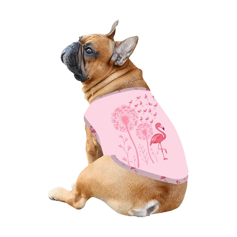 Pink Flamingo Family Matching Pajamas With Dog Short Sleeve Pink Flamingo Family Matching Pajamas With Dog Short Sleeve