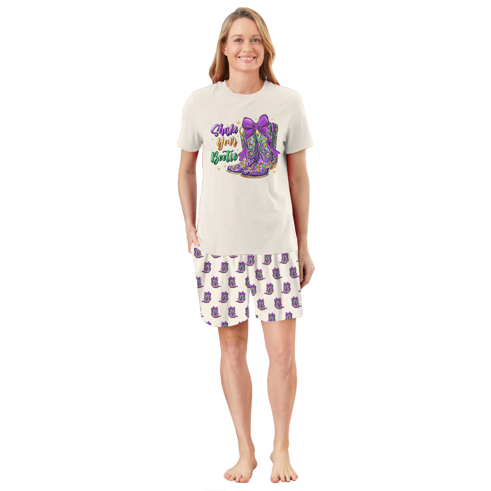 Funny Shake Your Bootie Western Cowboy Mardi Gras PJs Funny Shake Your Bootie Western Cowboy Mardi Gras PJs
