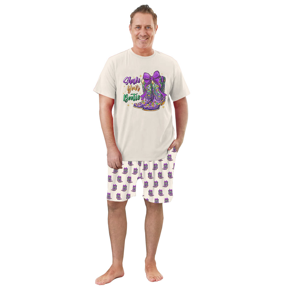 Funny Shake Your Bootie Western Cowboy Mardi Gras PJs Funny Shake Your Bootie Western Cowboy Mardi Gras PJs