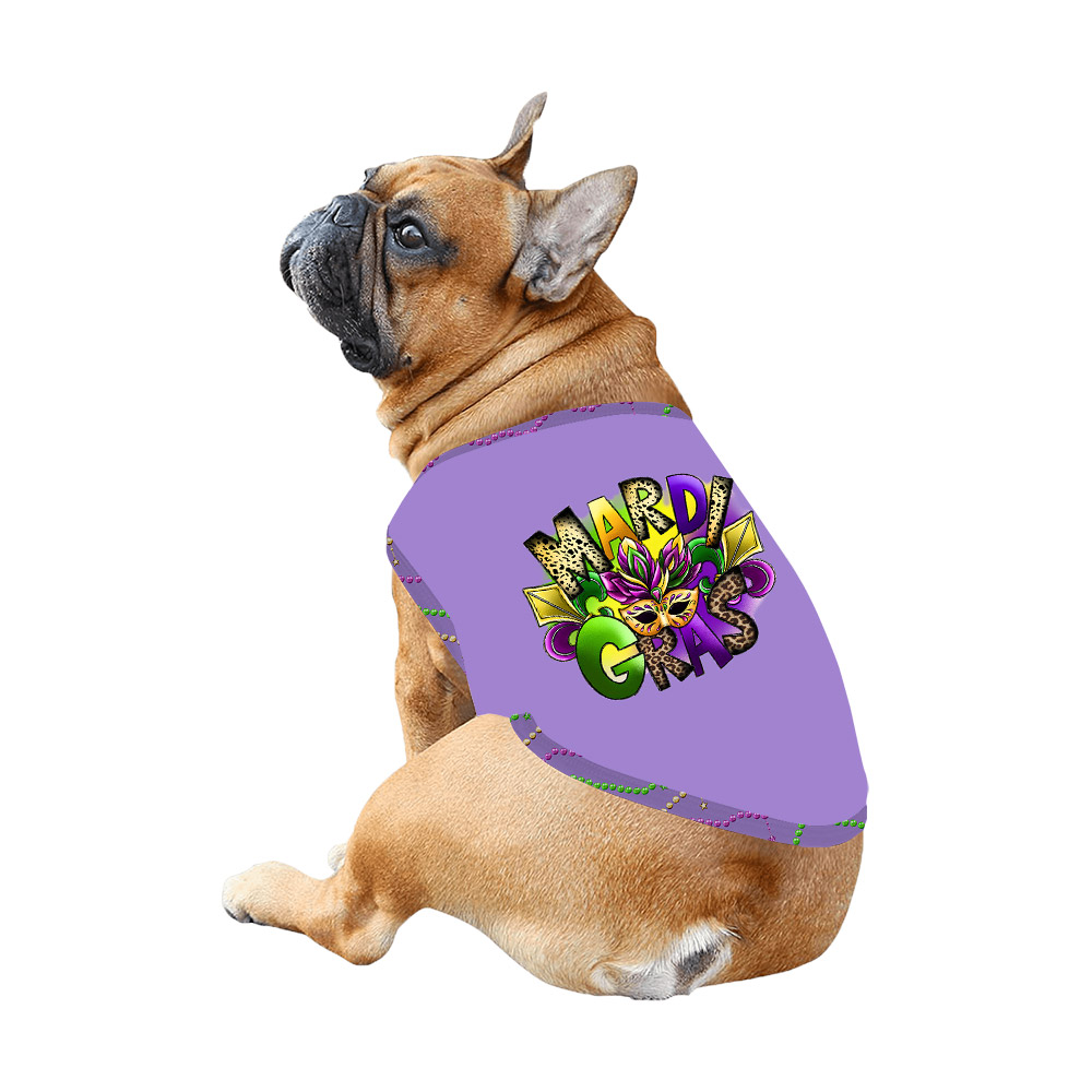 Festive Mardi Gras T-shirt And Shorts Purple