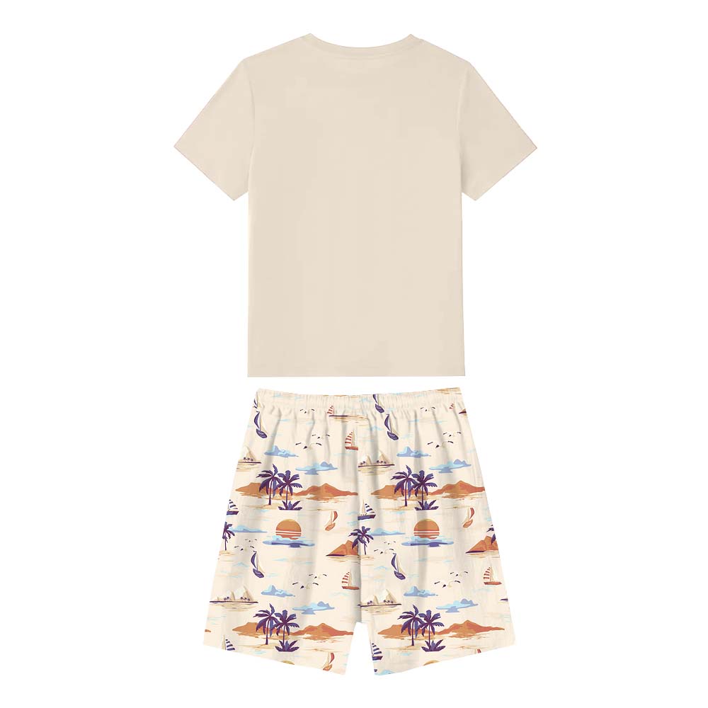 Customized Text Vacation 2025 Short Sleeve Matching Holiday Pajamas Customized Text Vacation 2025 Short Sleeve Matching Holiday Pajamas