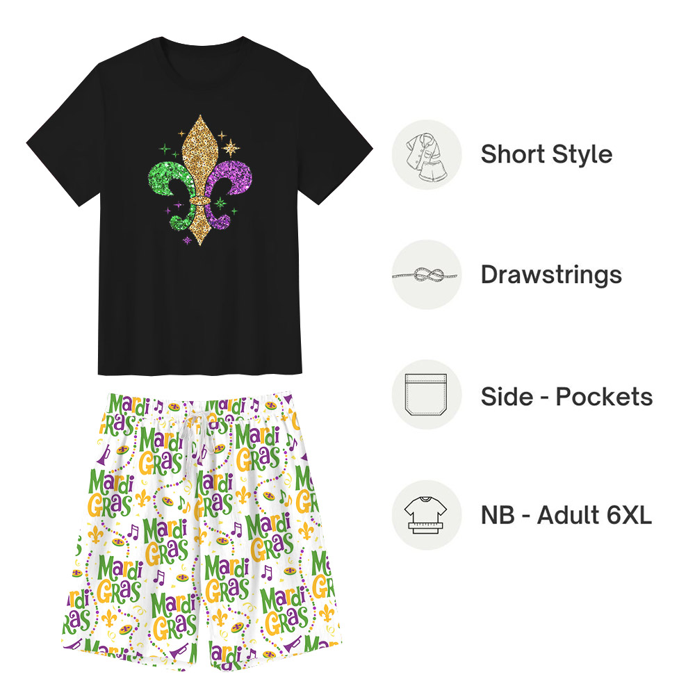 Unique Mardi Gras Fleur De Lis Pajamas Sets Unique Mardi Gras Fleur De Lis Pajamas Sets