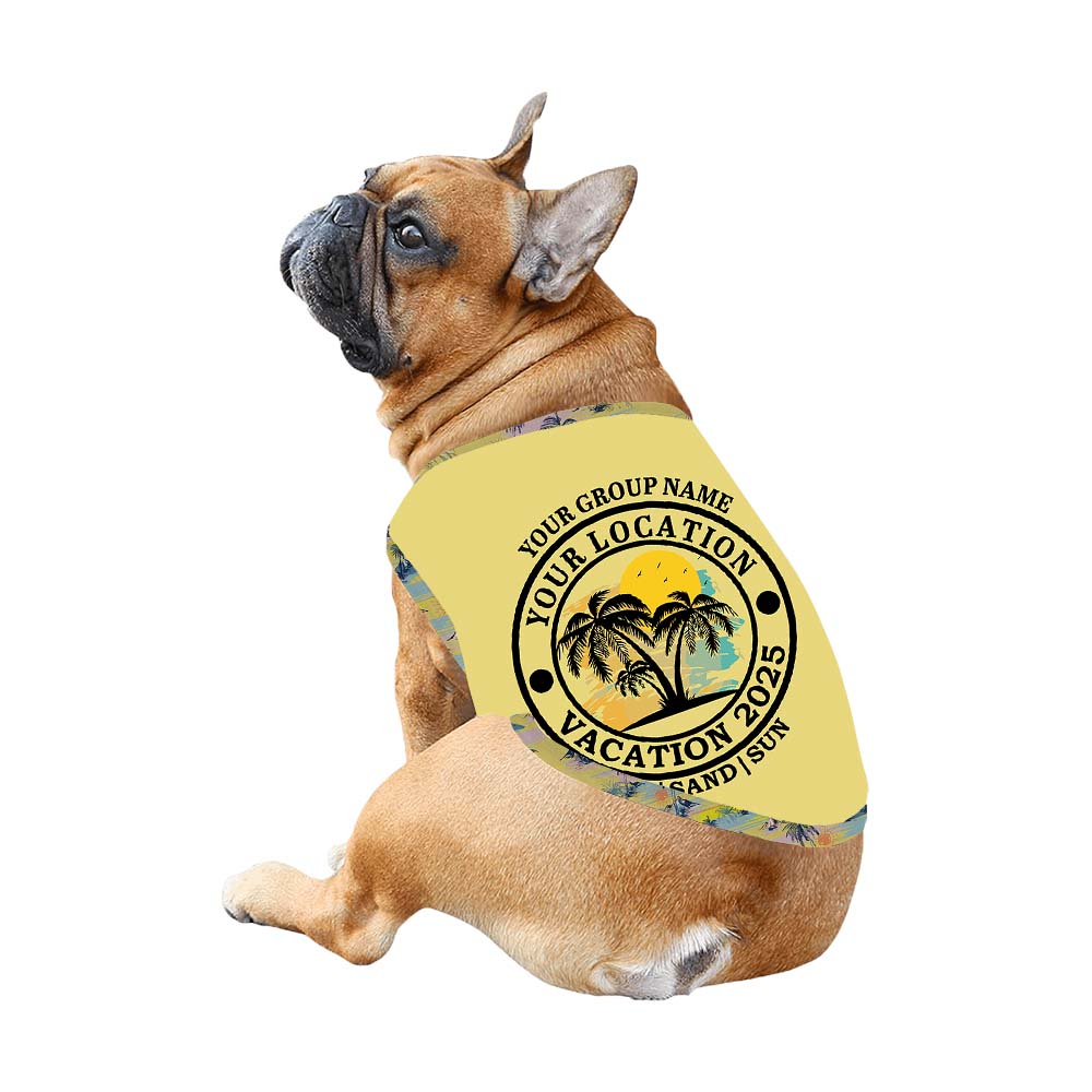 Personalized Tropical Vacation 2025 Pajamas For Family And Pets Short Sleeves Personalized Tropical Vacation 2025 Pajamas For Family And Pets Short Sleeves