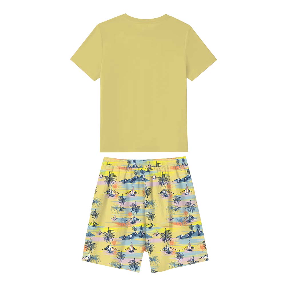 Personalized Tropical Vacation 2025 Pajamas For Family And Pets Short Sleeves Personalized Tropical Vacation 2025 Pajamas For Family And Pets Short Sleeves