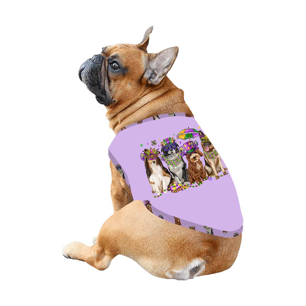 Mardi Gras Dog Short Matching Family Pajamas
