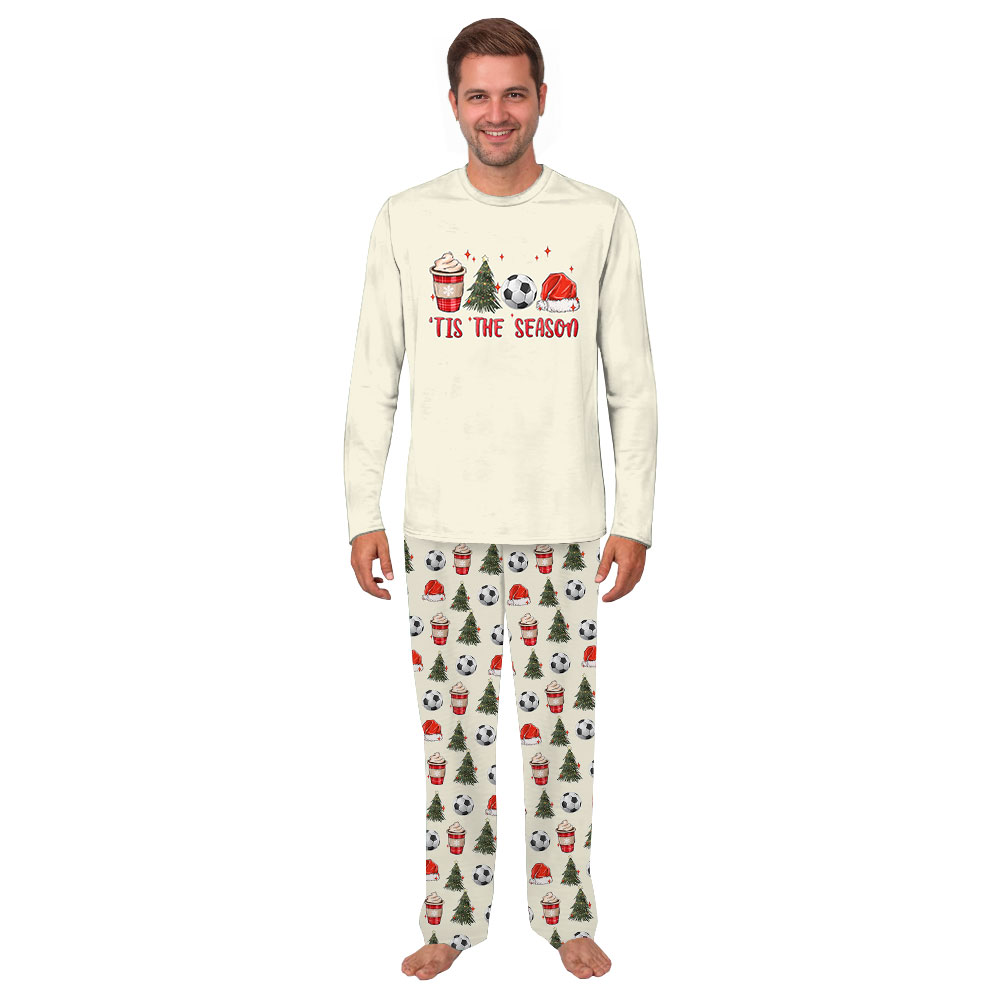 Matching Tis The Season Soccer Pajamas For Christmas Beige Matching Tis The Season Soccer Pajamas For Christmas Beige