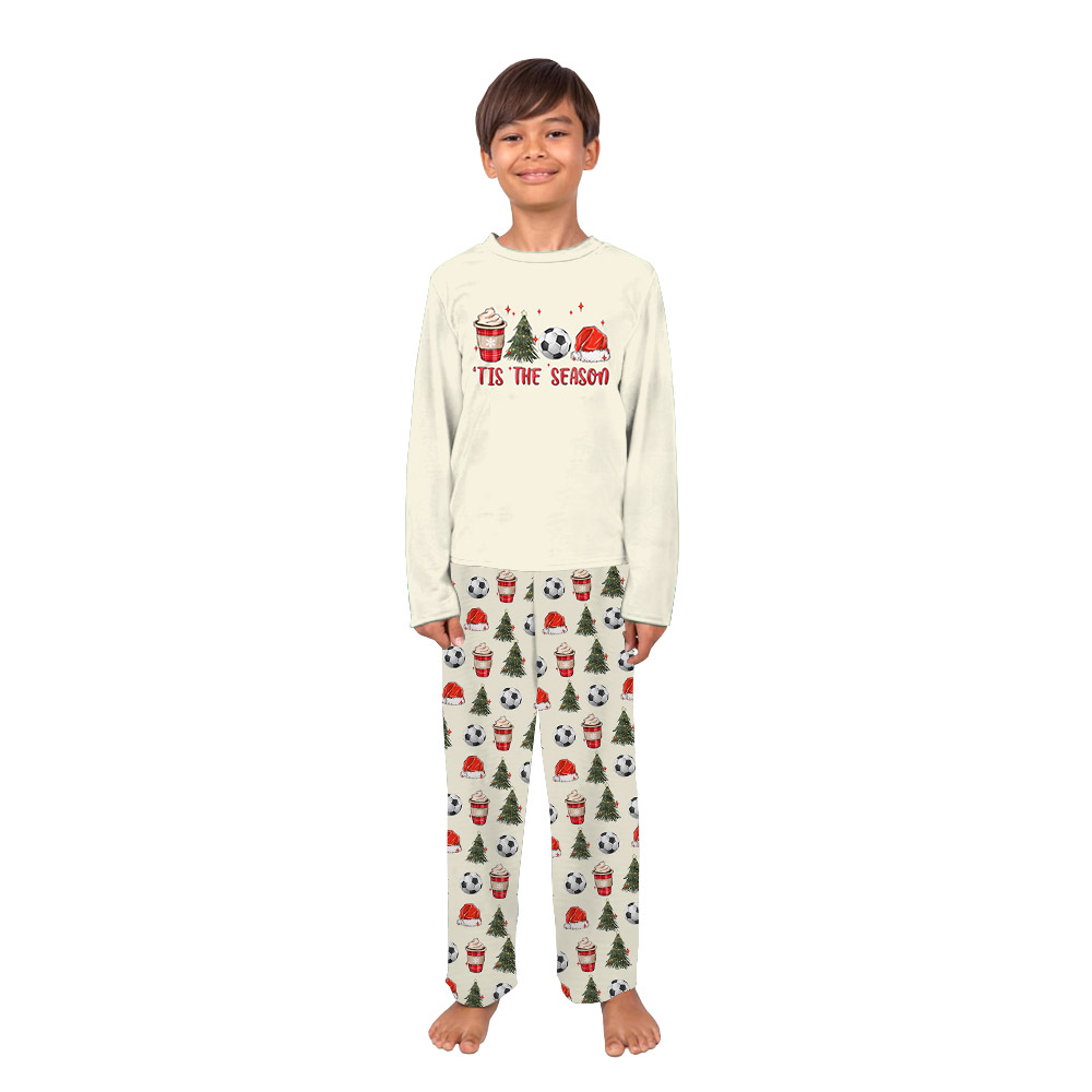 Matching Tis The Season Soccer Pajamas For Christmas Beige Matching Tis The Season Soccer Pajamas For Christmas Beige