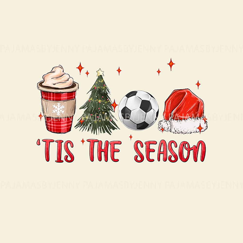 Matching Tis The Season Soccer Pajamas For Christmas Beige Matching Tis The Season Soccer Pajamas For Christmas Beige