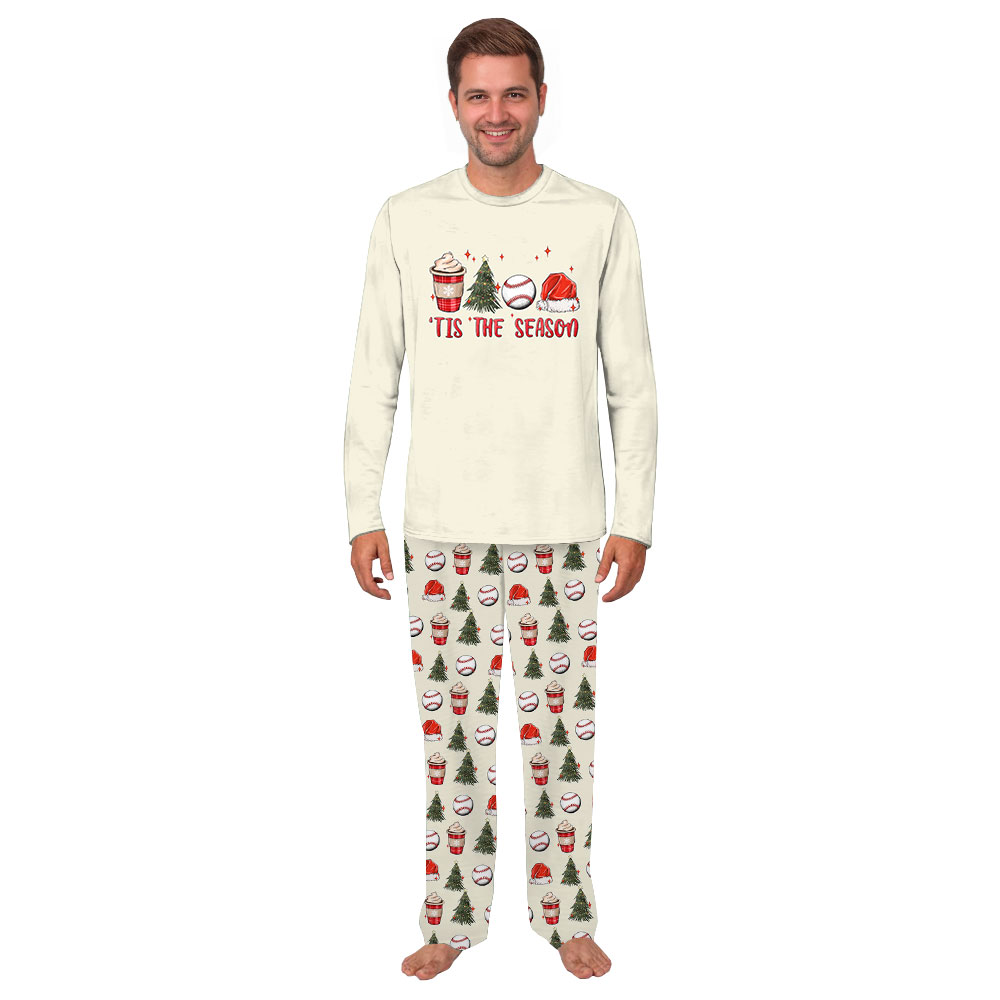 Tis The Season Baseball Family Pajamas For Xmas Tis The Season Baseball Family Pajamas For Xmas