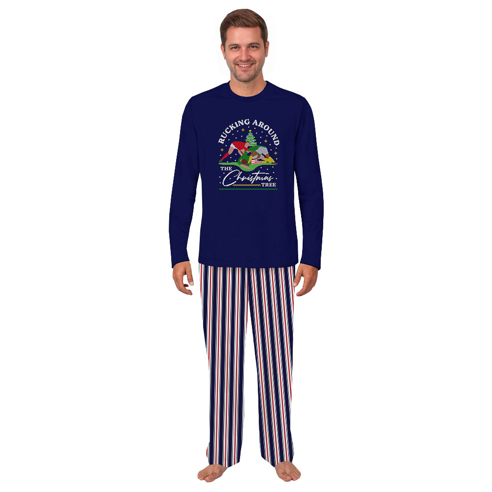Funny Rucking Around The Christmas Tree Rugby Christmas Pajamas Funny Rucking Around The Christmas Tree Rugby Christmas Pajamas