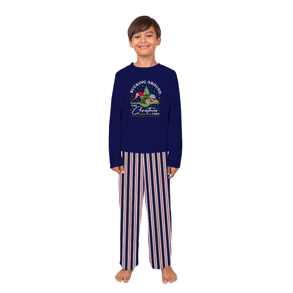 Funny Rucking Around The Christmas Tree Rugby Christmas Pajamas Funny Rucking Around The Christmas Tree Rugby Christmas Pajamas