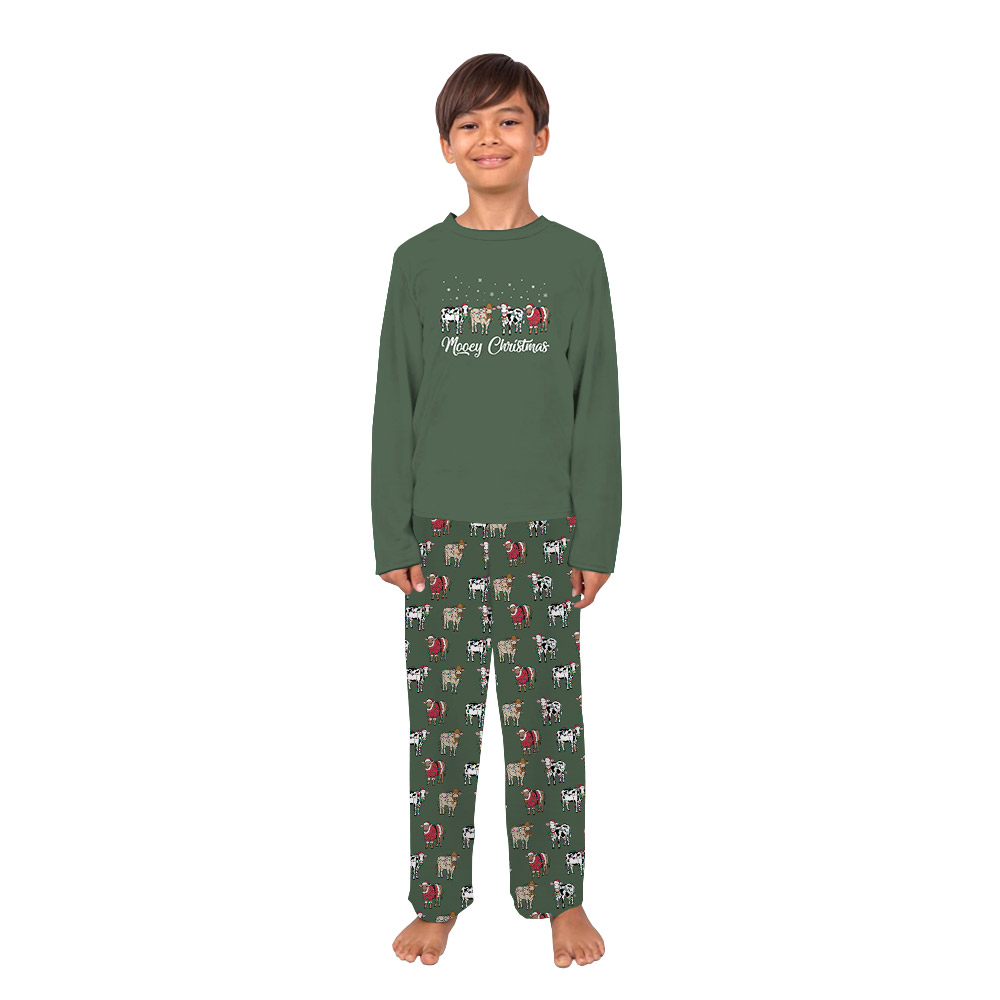 Unique Christmas Cow Print Pajama Sets Including Plus Size