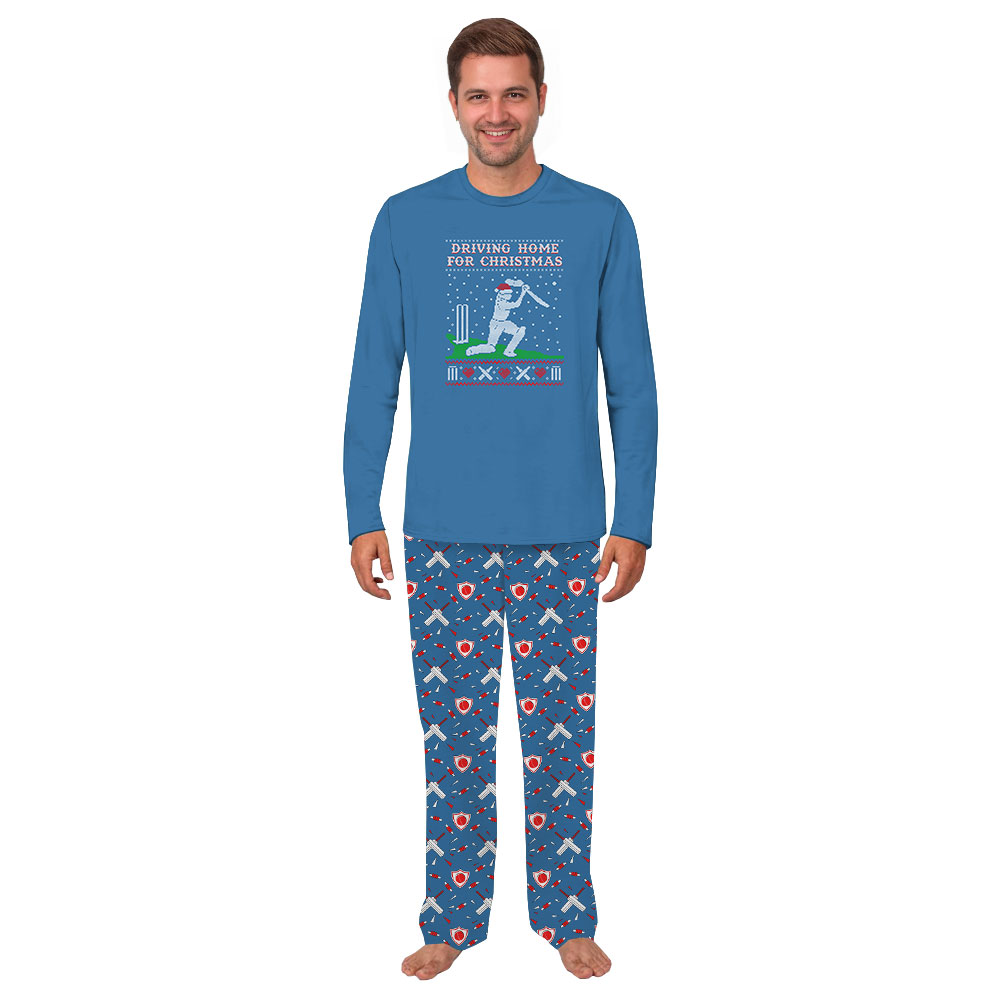 Funny Cricket Pajamas Saying Driving Home For Christmas