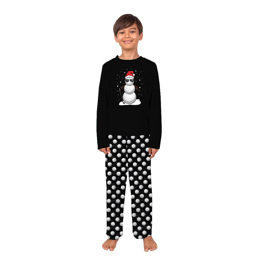 Festive Snowman Golf Christmas Pajamas For Men Women Festive Snowman Golf Christmas Pajamas For Men Women