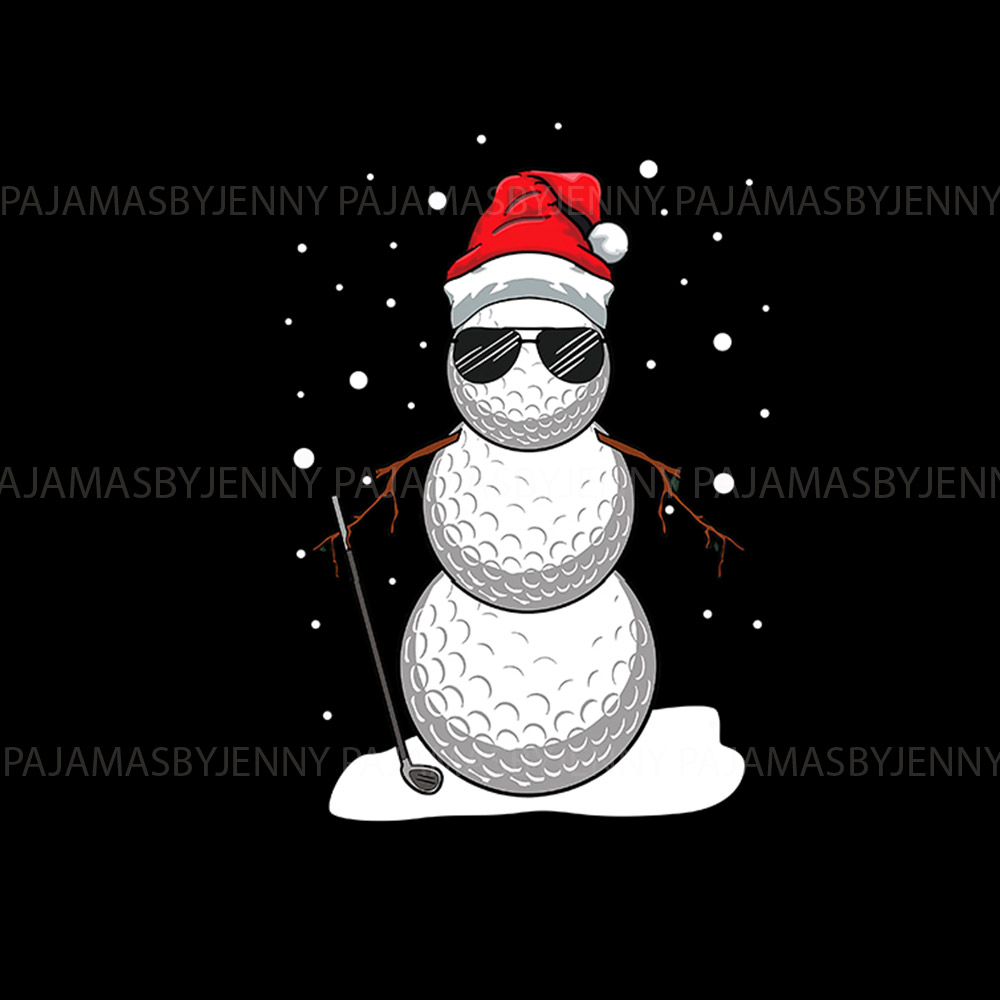Festive Snowman Golf Christmas Pajamas For Men Women Festive Snowman Golf Christmas Pajamas For Men Women