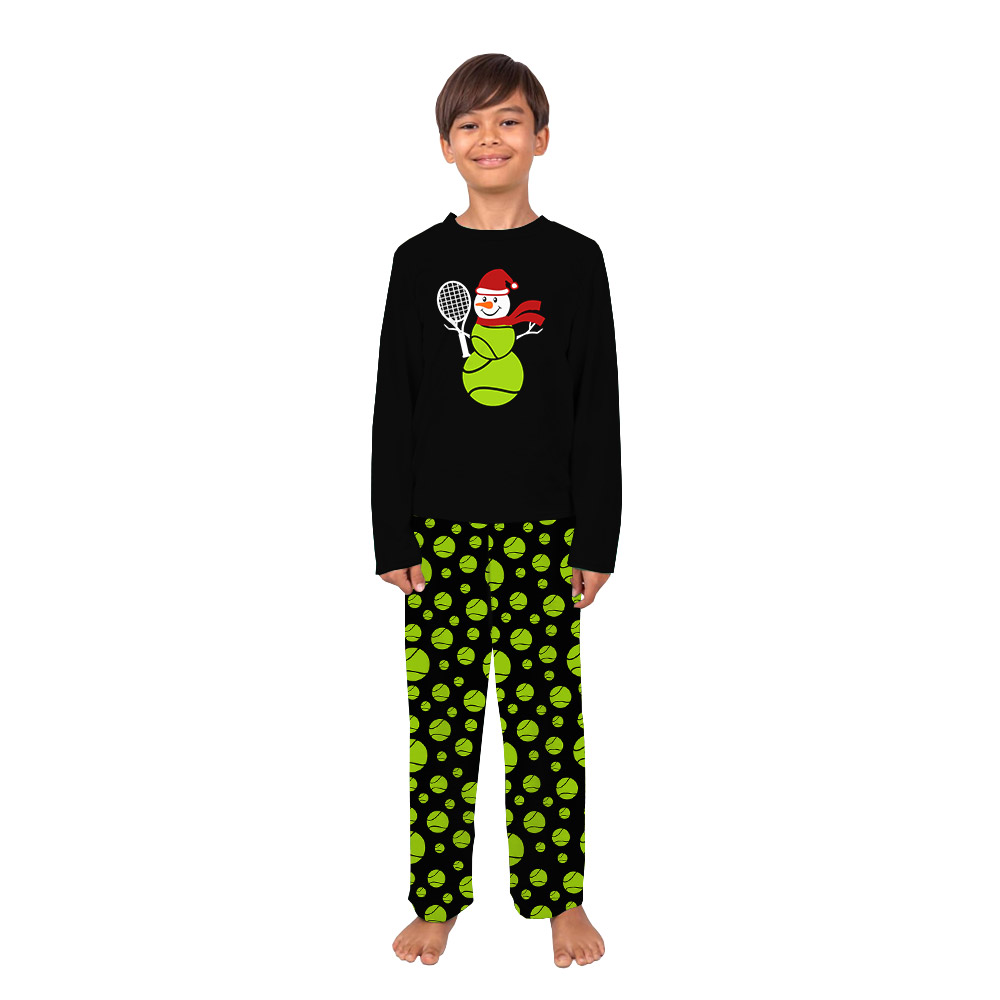Festive Snowman Tennis Pajamas For Christmas Festive Snowman Tennis Pajamas For Christmas