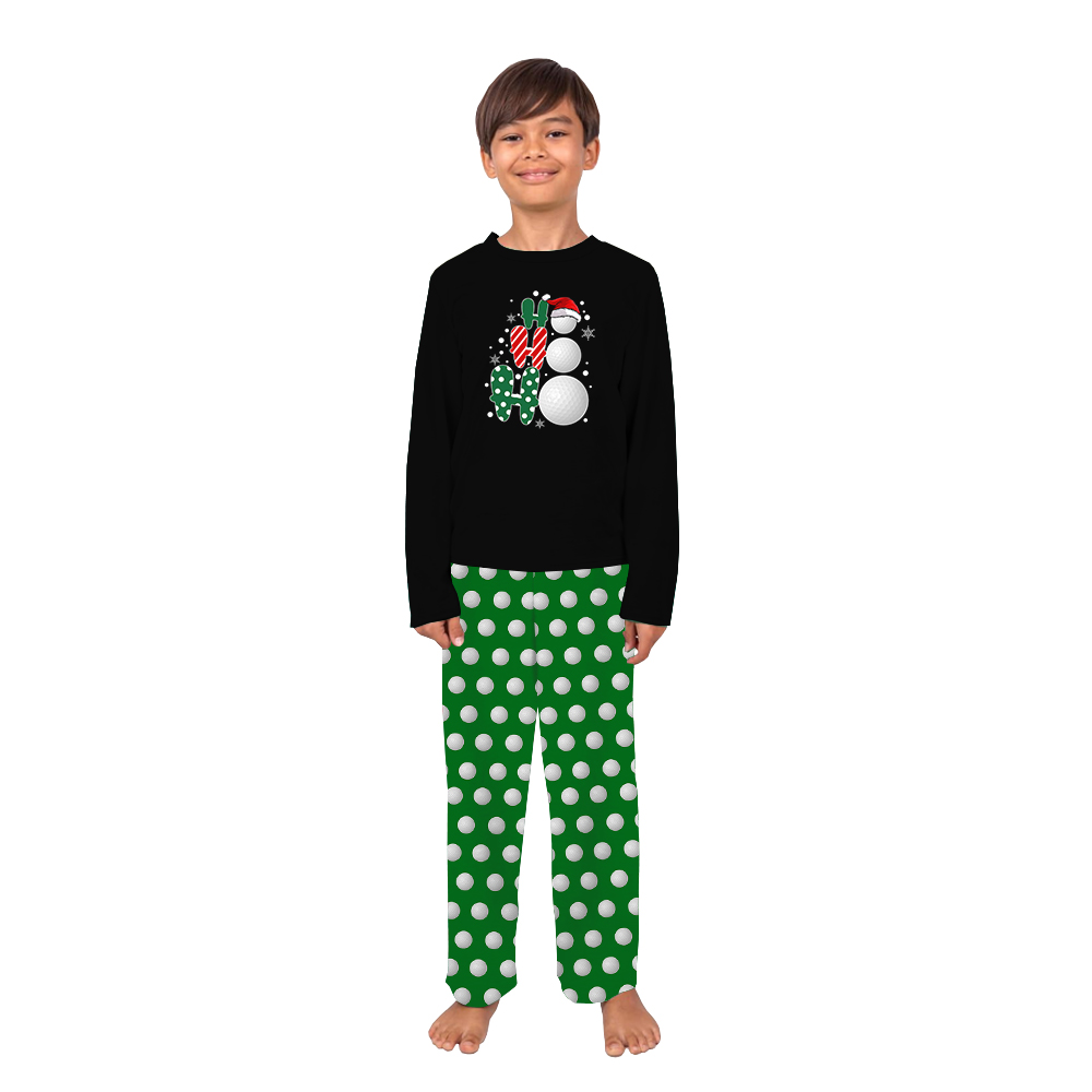 Unique Christmas Ho Ho Ho Golf Print Pajama Sets Unique Christmas Ho Ho Ho Golf Print Pajama Sets