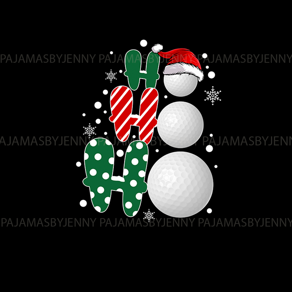 Unique Christmas Ho Ho Ho Golf Print Pajama Sets Unique Christmas Ho Ho Ho Golf Print Pajama Sets