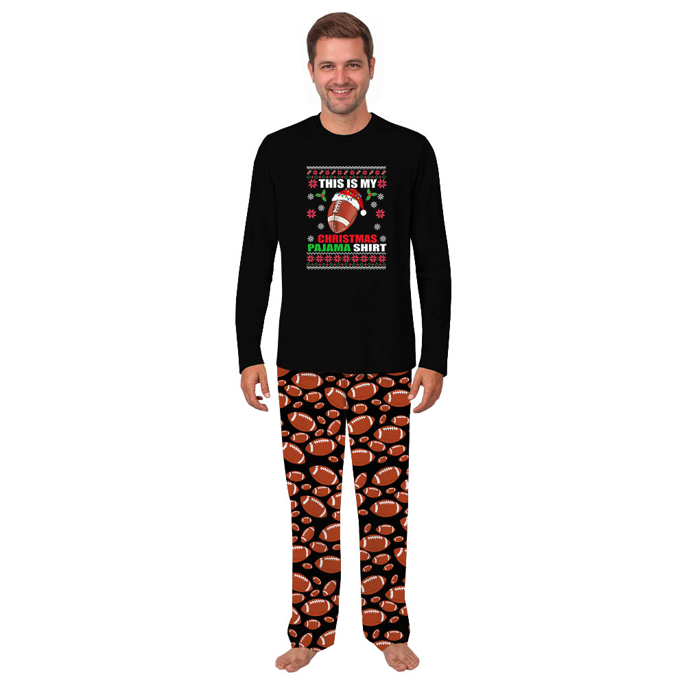 This Is My Christmas Football Pajamas Sets For Family This Is My Christmas Football Pajamas Sets For Family