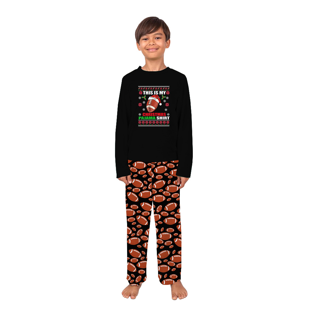 This Is My Christmas Football Pajamas Sets For Family This Is My Christmas Football Pajamas Sets For Family