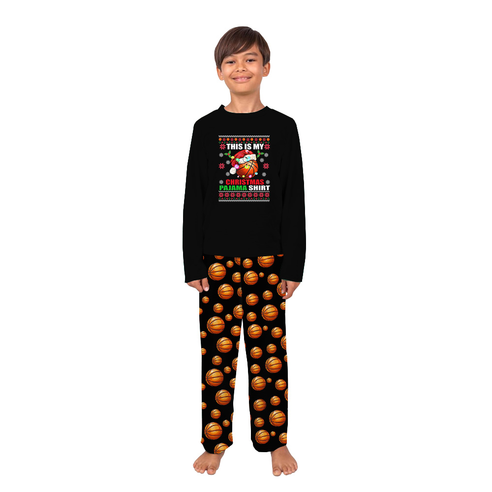This Is My Basketball Christmas Pajamas Tops And Bottoms This Is My Basketball Christmas Pajamas Tops And Bottoms