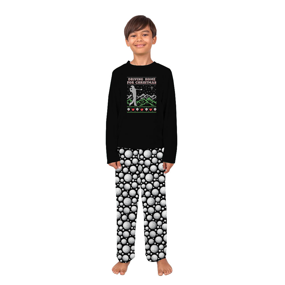 Festive Golf Themed Pajamas For Men And Women Festive Golf Themed Pajamas For Men And Women