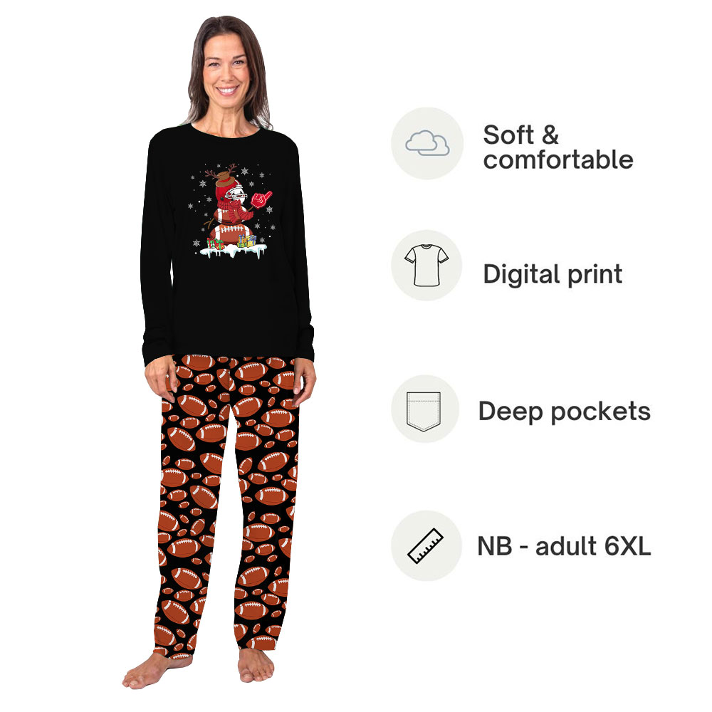 Unique Matching Christmas PJs For Football Lovers Unique Matching Christmas PJs For Football Lovers