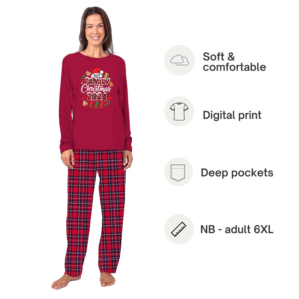 Personalized Family Christmas 2024 Matching Dog And Owner Holiday Pajamas