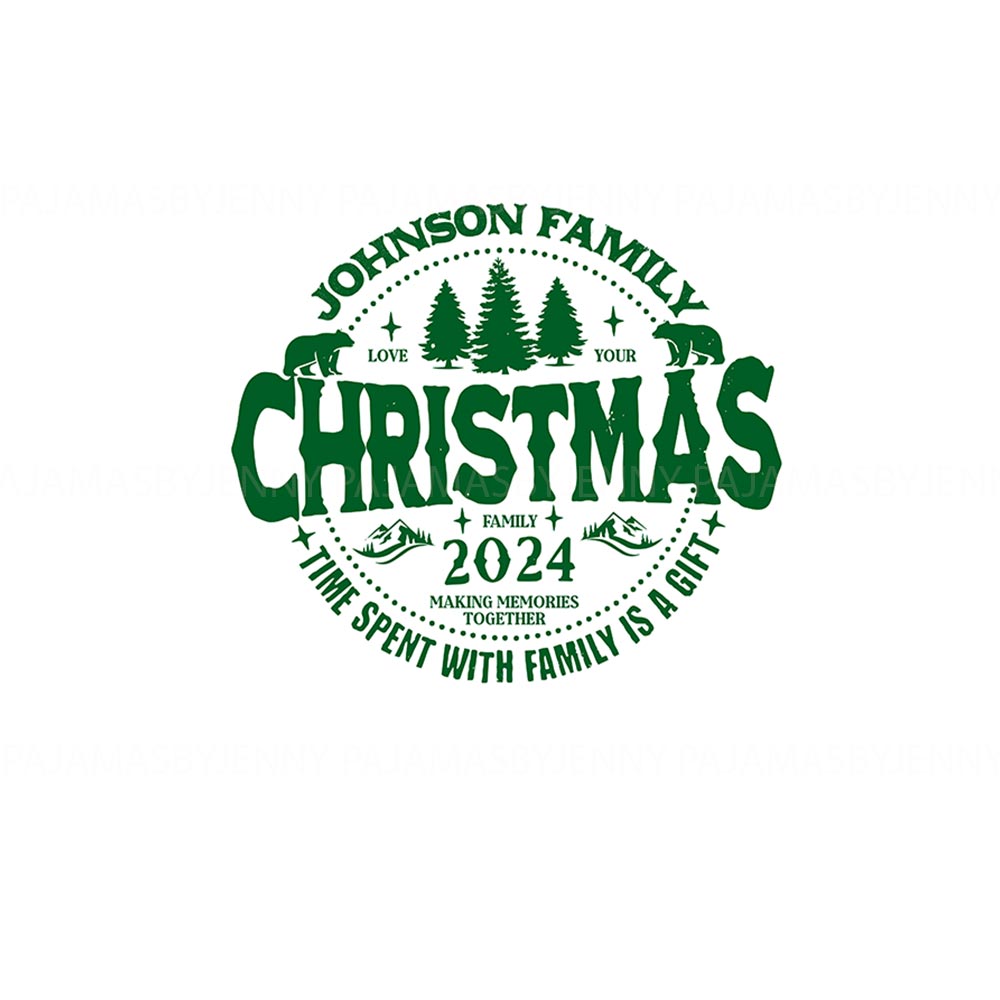 Custom Family Name Making Memories Together 2024 Christmas Pajamas Tops And Pants