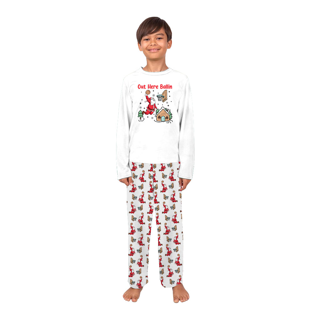 Out Here Ballin Santa Playing Basketball Pajamas Out Here Ballin Santa Playing Basketball Pajamas