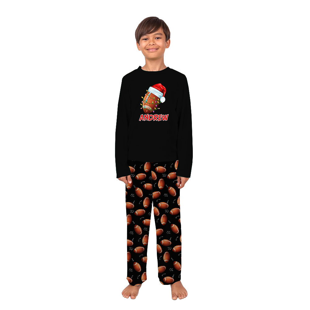 Customized Football Pajamas For Adults And Kids With Name Customized Football Pajamas For Adults And Kids With Name