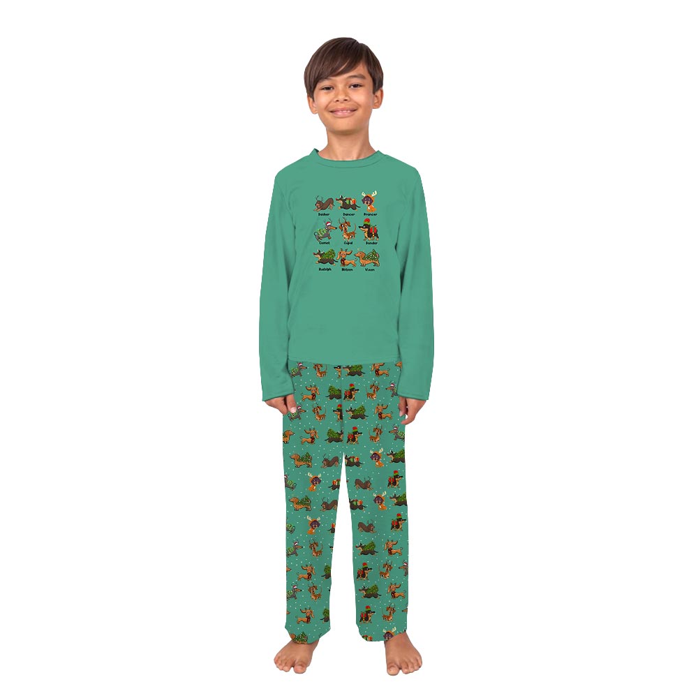 Dachshund Christmas Matching Dog And Owner Holiday Pajamas Dachshund Christmas Matching Dog And Owner Holiday Pajamas