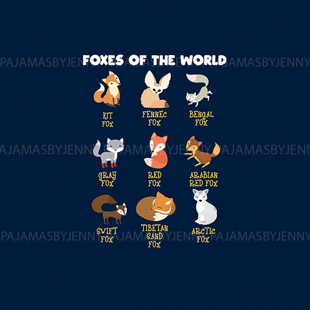 Unique Fox Print Family Pajamas Sets For Adults And Kids Unique Fox Print Family Pajamas Sets For Adults And Kids