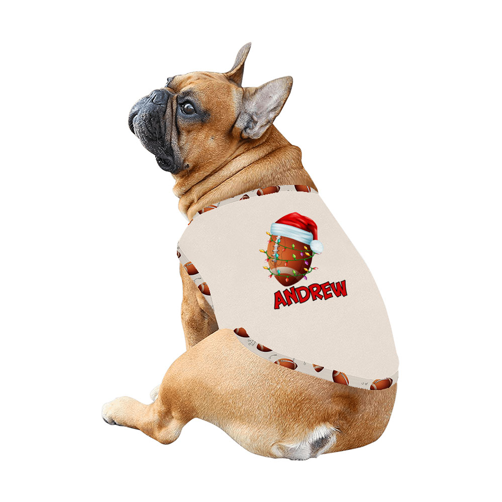 Festive Personalized Name Matching Family Football Pajamas Festive Personalized Name Matching Family Football Pajamas