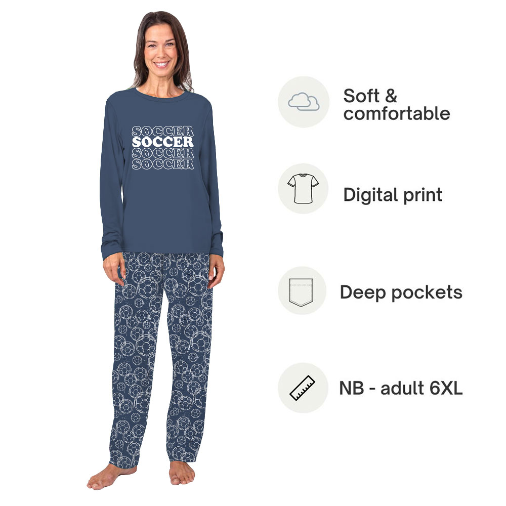Unique Soccer Pajamas Pants And Tops For Adults And Youth Unique Soccer Pajamas Pants And Tops For Adults And Youth