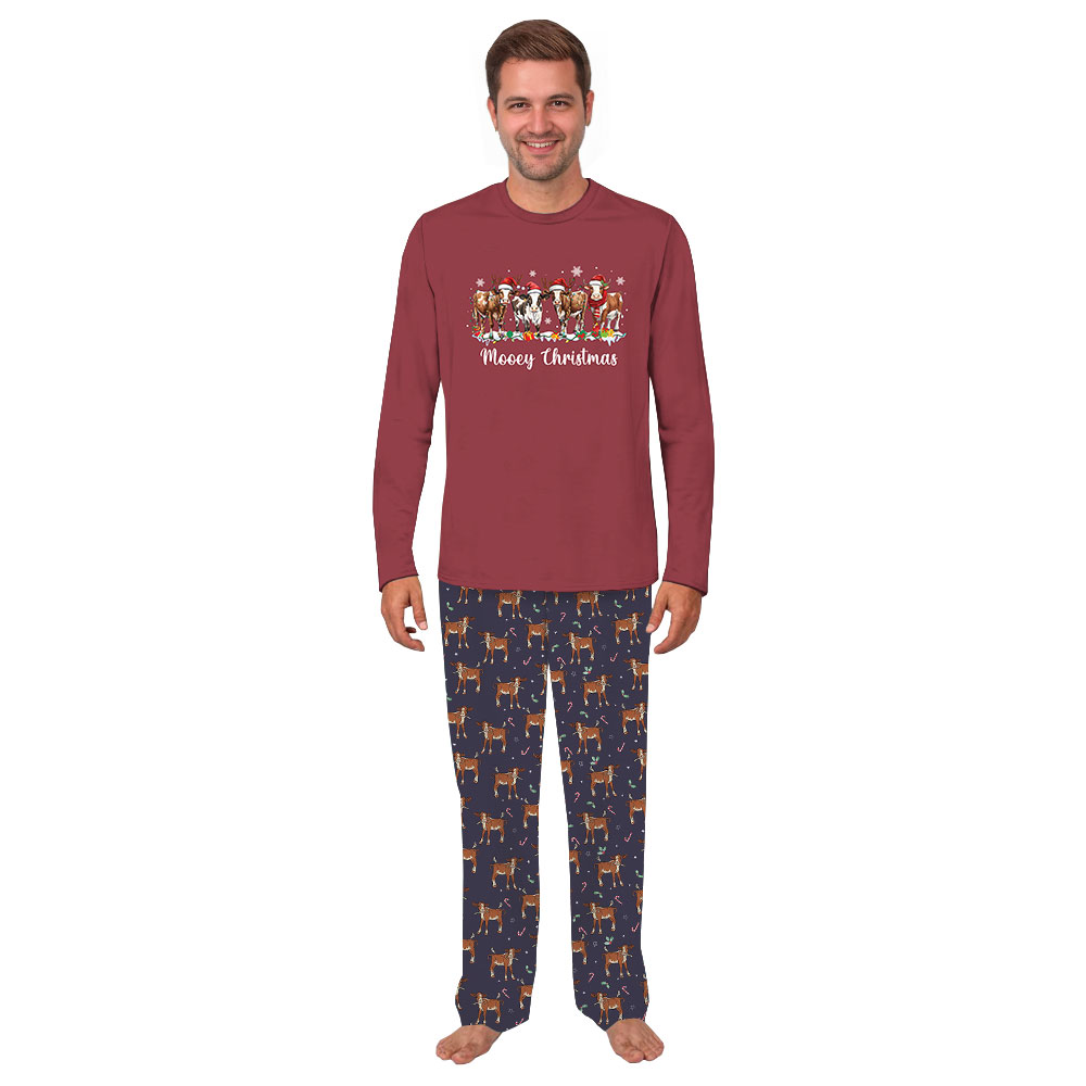 Cow Lover Matching Family Pajamas For Christmas