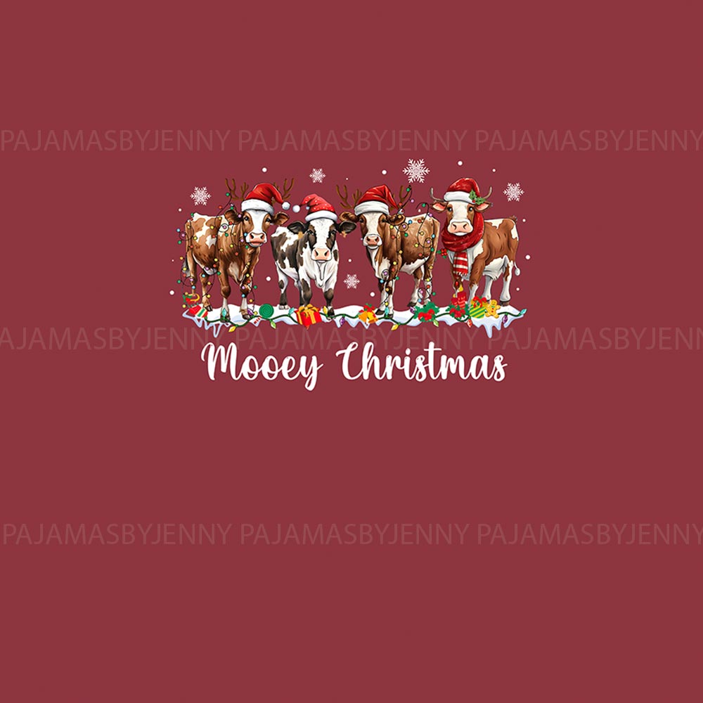 Cow Lover Matching Family Pajamas For Christmas
